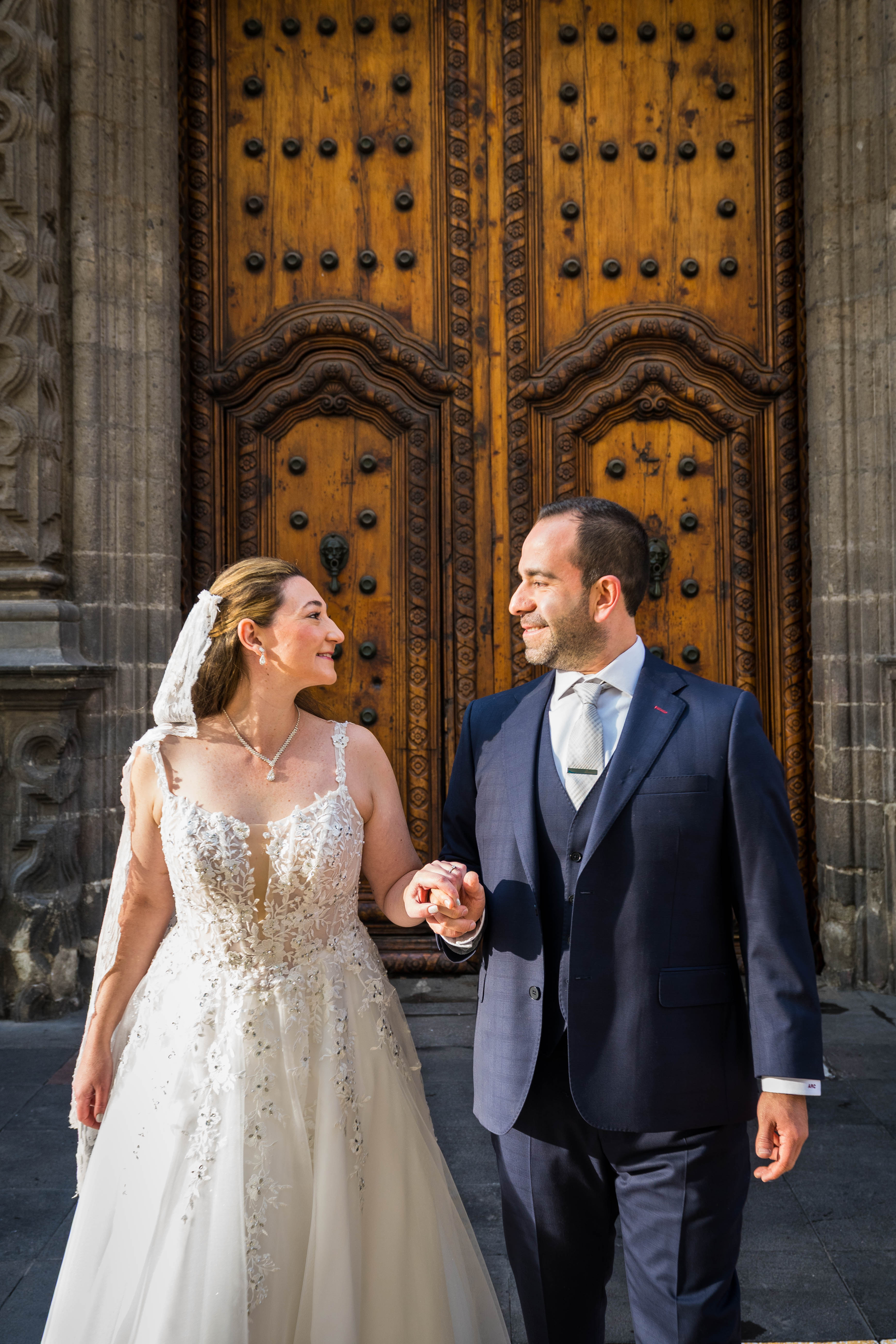 sesión de fotos de novios en el centro de la CDMX