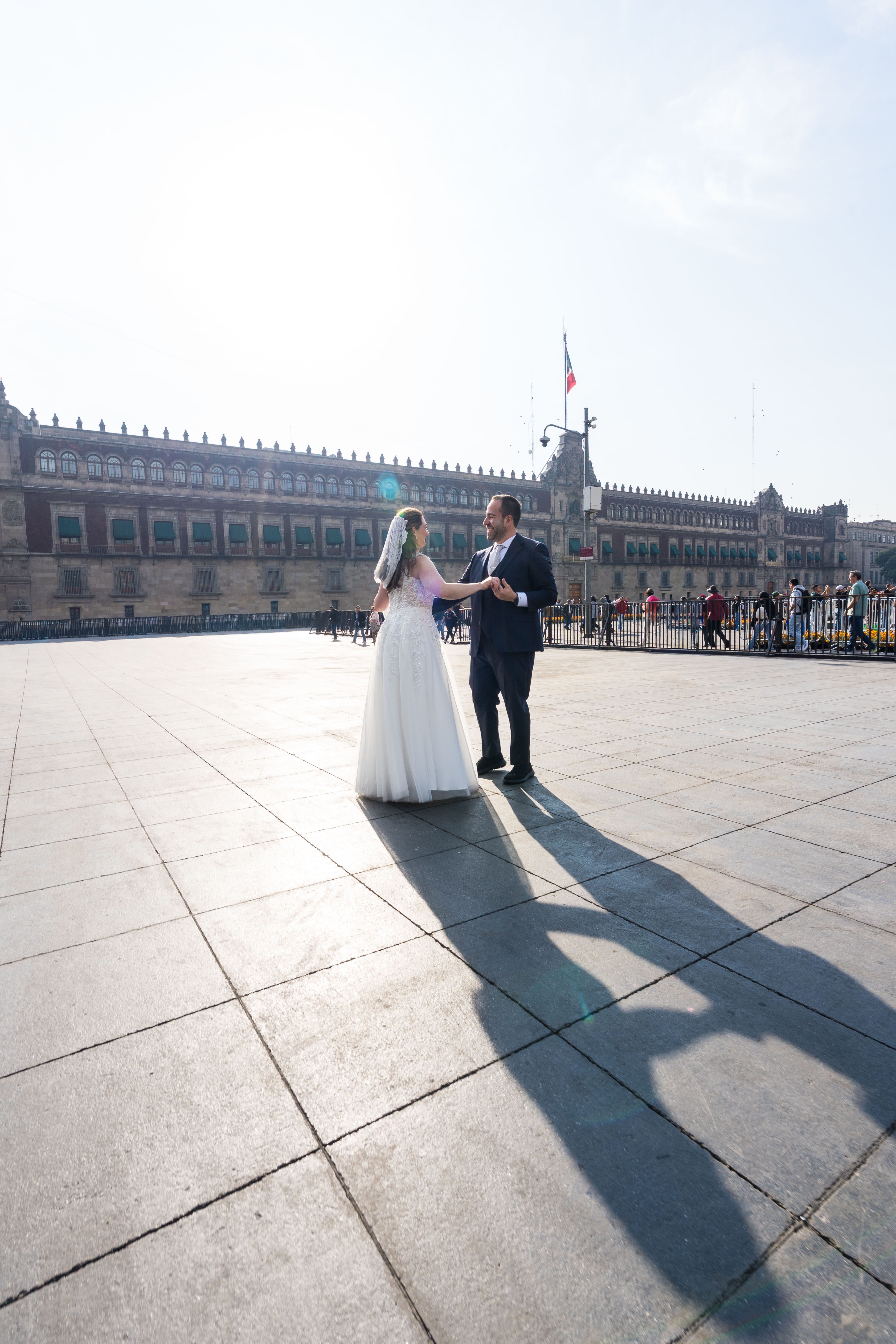sesión de fotos de boda en el centro de la CDMX