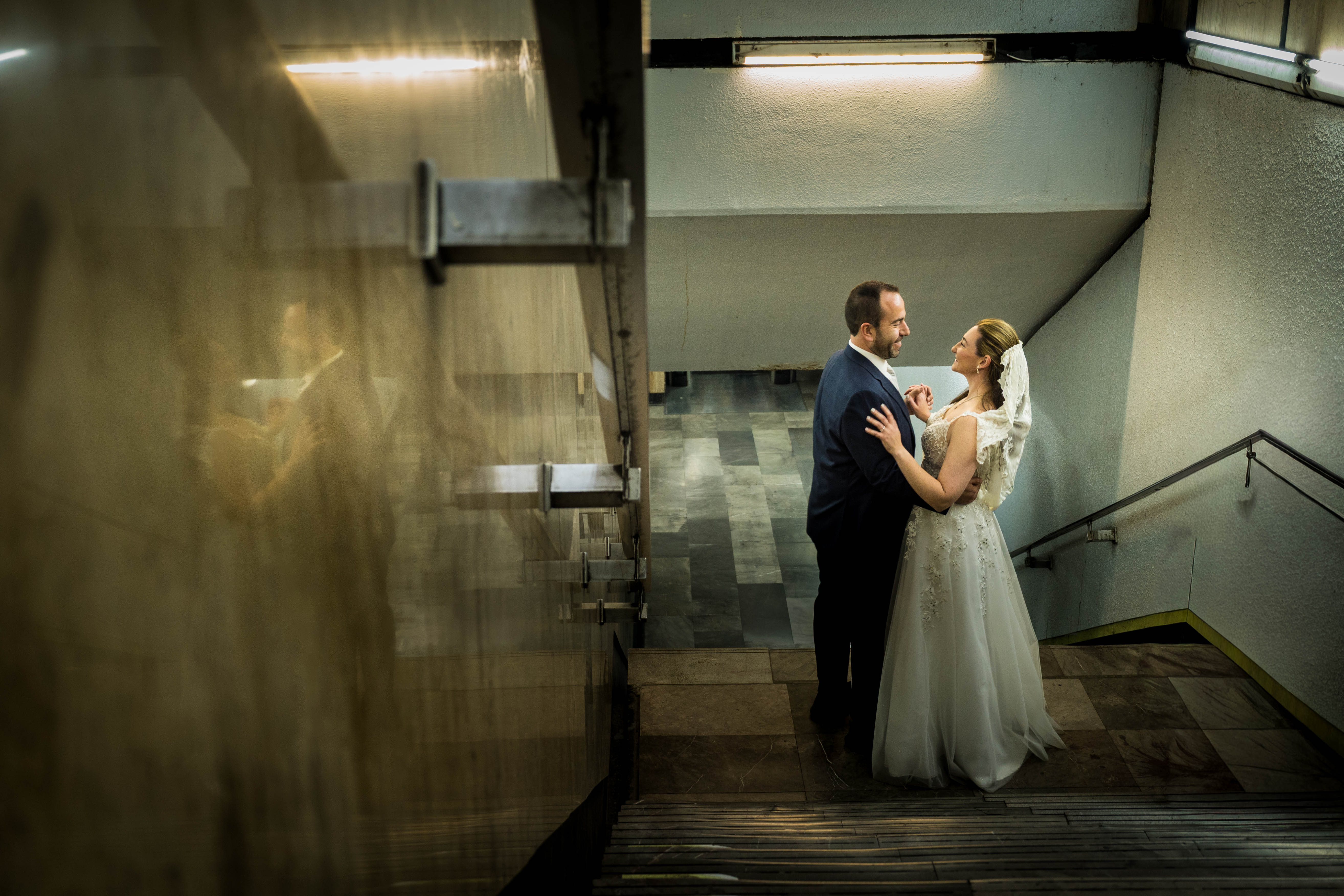 sesión de fotos de boda en el centro de la CDMX