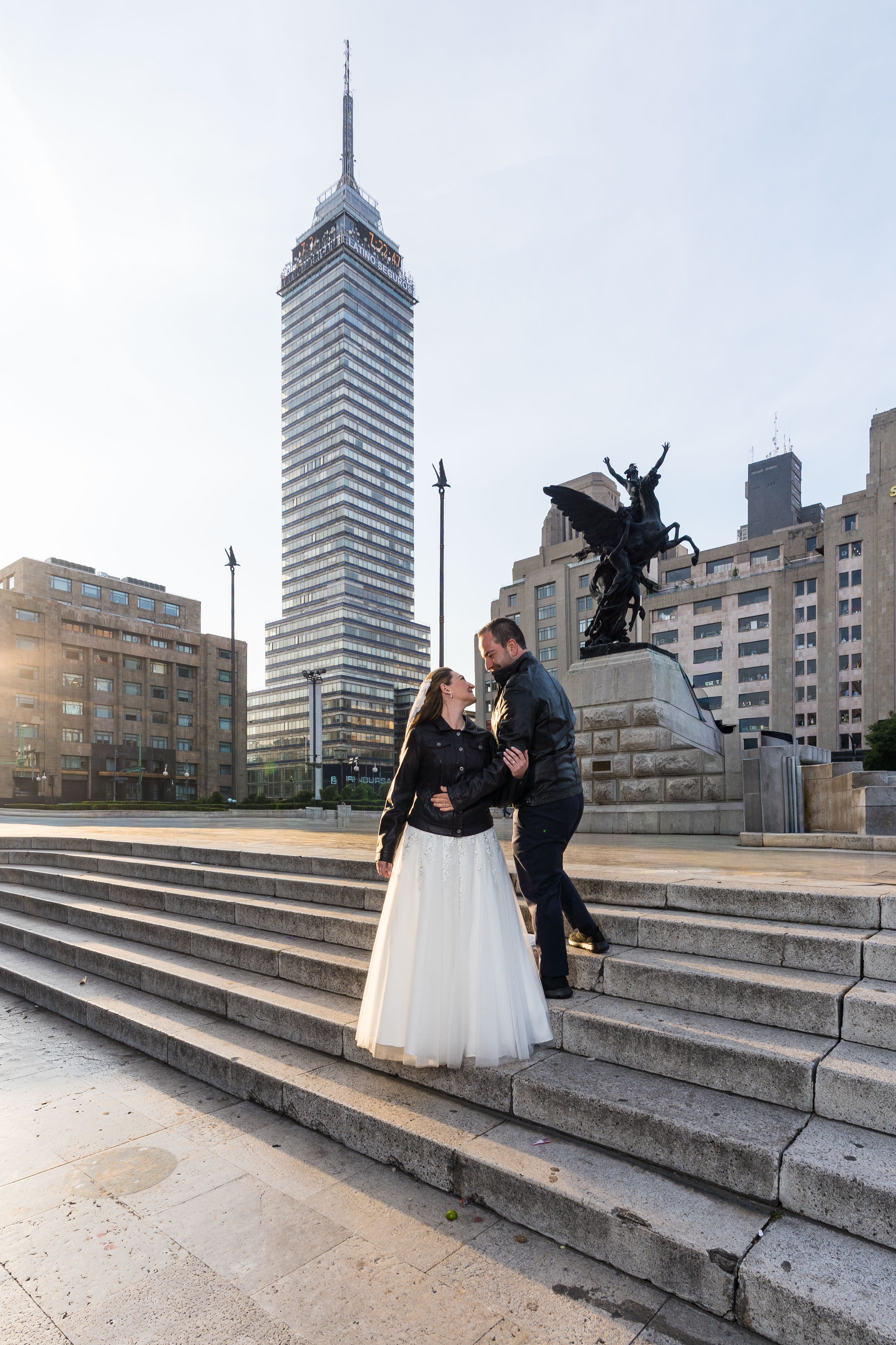 sesión de fotos de novios en el centro de la CDMX